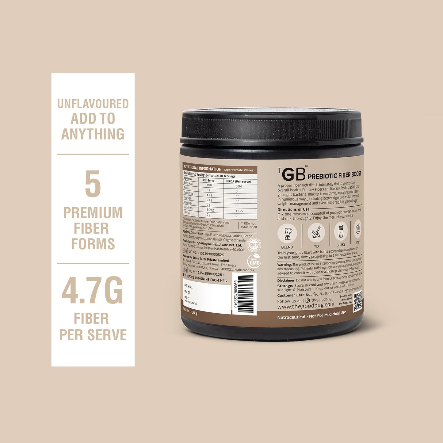 Prebiotic Fiber Boost | Promotes Better Gut Health