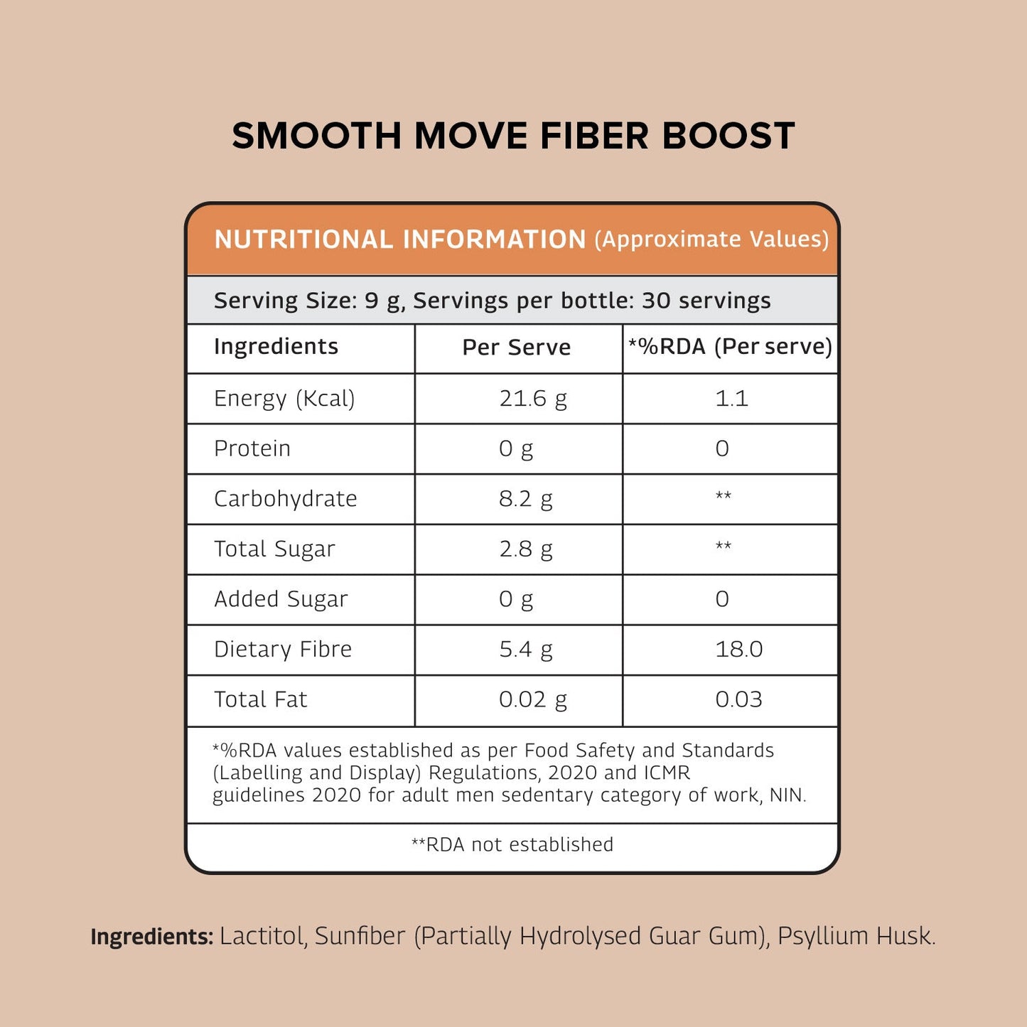 Smooth Move Fiber Boost | Regulates Bowel Movements